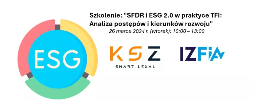 w kolorowym kole napis ESG