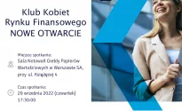 Konferencja Klubu Kobiet Rynku Finansowego 29 września - Rejestracja otwarta